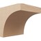 Ekena Millwork 12"W x 12"D x 12"H Wide Stockport Rough Cedar Woodgrain TimberThane Corbel, Primed Tan CORUR12X12X12STORCPR - alternate 1